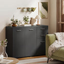 HOMCOM Modern Sideboard Kitchen Storage Cabinet, Black