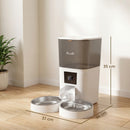 PawHut Smart Cat Feeder With HD Camera, 5G WiFi & Voice Recorder 6L