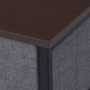 HOMCOM Chest Of Drawers With 7 Dresser Drawers For Home Bedroom, Dark Grey