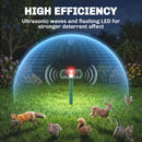Outsunny Cat Repellent For Gardens, Solar Ultrasonic PIR Fox Cat Deterrent