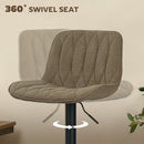 HOMCOM Bar Stools Set Of 2, Modern Armless Bar Chairs