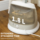 HOMCOM Clothes Steamer, Garment Steamer Clothing Wrinkle Remover, Grey