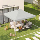 Outsunny Gazebo Roof Replacement UV50+ Waterproof 3x3(m) White