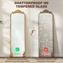 HOMCOM 50 x 160 cm Full Length Mirror with Metal Frame, Gold Tone
