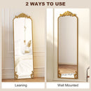 HOMCOM 50 x 160 cm Full Length Mirror with Metal Frame, Gold Tone