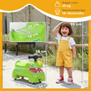 AIYAPLAY Kids Ride On Car, Dinosaur Shape Toddler Walker, Green