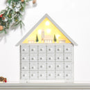 HOMCOM Christmas Advent Calendar - White