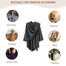 Elegant Cross Front Shawl Wrap