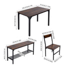 Livingandhome Dining Table Set for 4