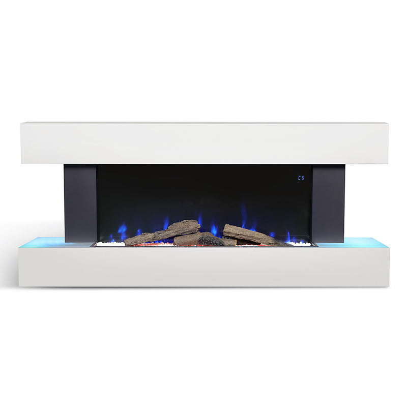 Contemporary Wall Mounted/Freestanding Fireplace Mantel for Living Room
