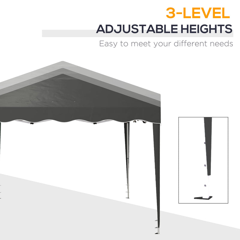 Outsunny 3x3(m) Pop Up Gazebo Marquee Tent For Garden W/ Carry Bag