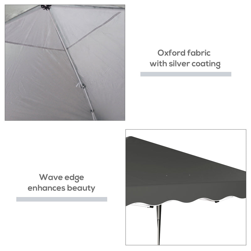 Outsunny 3x3(m) Pop Up Gazebo Marquee Tent For Garden W/ Carry Bag