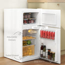HOMCOM 88L Small Fridge Freezer With 5-Setting Thermostat, Inner Light