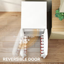 HOMCOM 88L Small Fridge Freezer With 5-Setting Thermostat, Inner Light