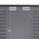 Breeins Outdoor Galvanized Steel Storage Shed 6ft X 4ft