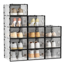 Livingandhome Transparent Foldable Shoe Storage Containers