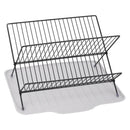Lifeideas 2-Tier Foldable Countertop Dish Drying Rack with Drip Tray
