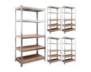 Set of 2 Garage Shelving 90cm Wide & 180cm High Heavy Duty 5 Tier Multipurpose Metal Racking Unit  / Warehouse Shelving Storage