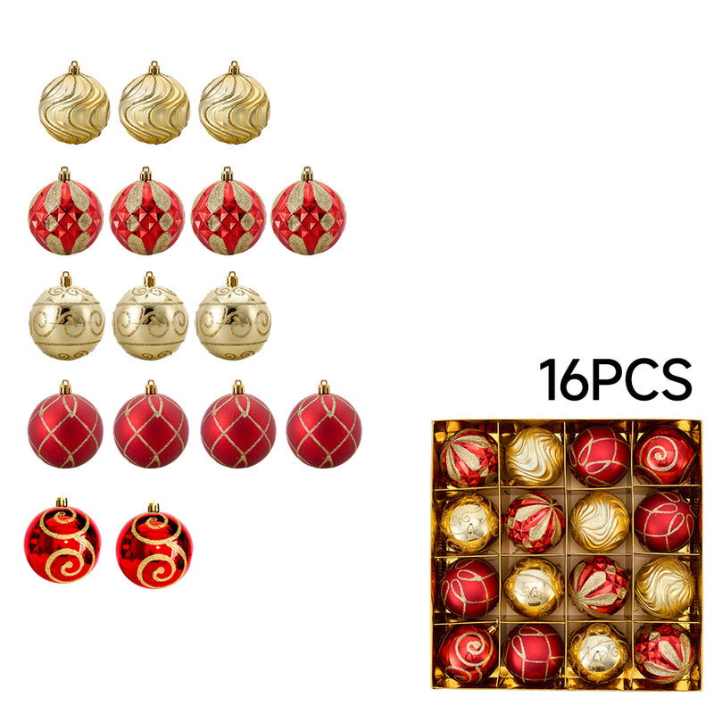 Lifeideas 16-Piece Christmas Ornaments Set For Tree Decorations