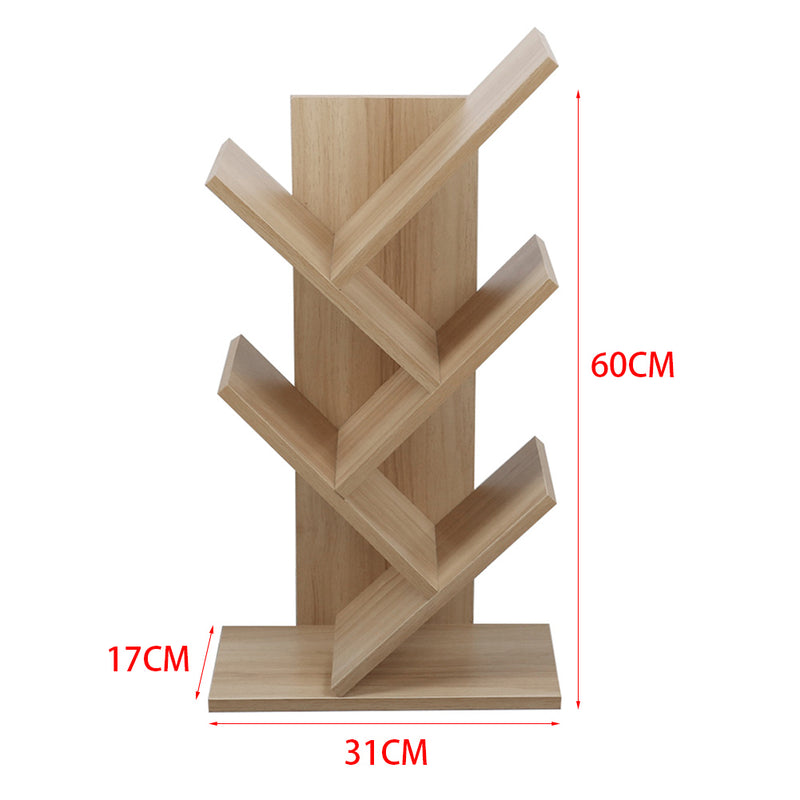 Livingandhome Rustic Standing Tree Bookshelf