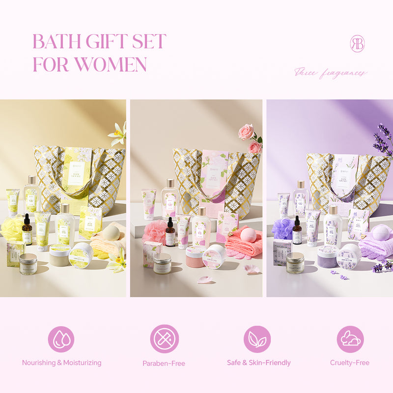 Sheonly 15pcs Scented Spa Bath Gift Set