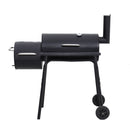 Portable Outdoor Charcoal BBQ Grill With Offset Smoker