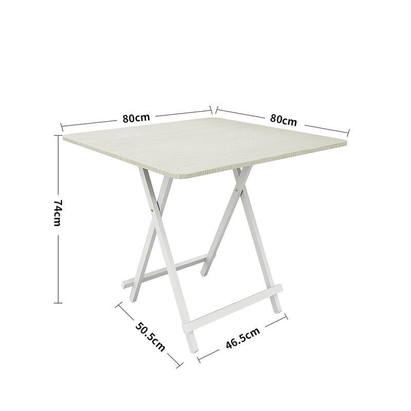Livingandhome Wooden Foldable Table for Dining
