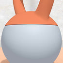 SPORTNOW Kettlebell W/ Soft Body And Non-Slip Handle, Orange And Grey