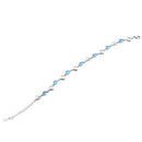 Modishion Delicate Open-Heart Bracelet with Cubic Zirconia