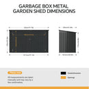 Breeins Outdoor Trash Bin Storage Shed