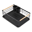 Livingandhome Black Iron Dish Drainer