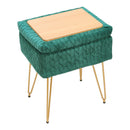 Livingandhome Upholstered Rectangle Storage Footstool