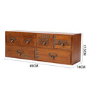 Lifeideas Desktop Retro Wood 6-Drawer Storage Organizer