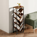 Livingandhome 9-Tier Floor Standing Tree Bookshelf Storage Rack