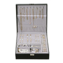 Sheonly Double Tier Travel Jewelry Storage Box