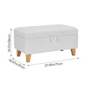 Livingandhome Teddy Fleece Upholstered Storage Ottoman