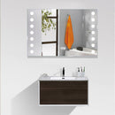 Modern Fog-Free LED Horizontal Bathroom Mirror