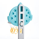 Livingandhome 2-in-1 Adjustable Kids Basketball Hoop with Football Goal