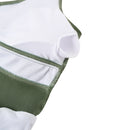 Tummy Control One-Piece Swimsuit Khaki Green