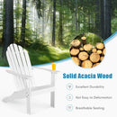 Acacia Wood Adirondack Lounger Chair