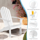 Set of 2 Acacia Wood Adirondack Lounger Chairs