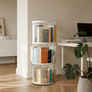 Livingandhome Round 3-Tier Rotating Bookshelf