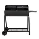 Outdoor Garden Charcoal Grill with Wheels