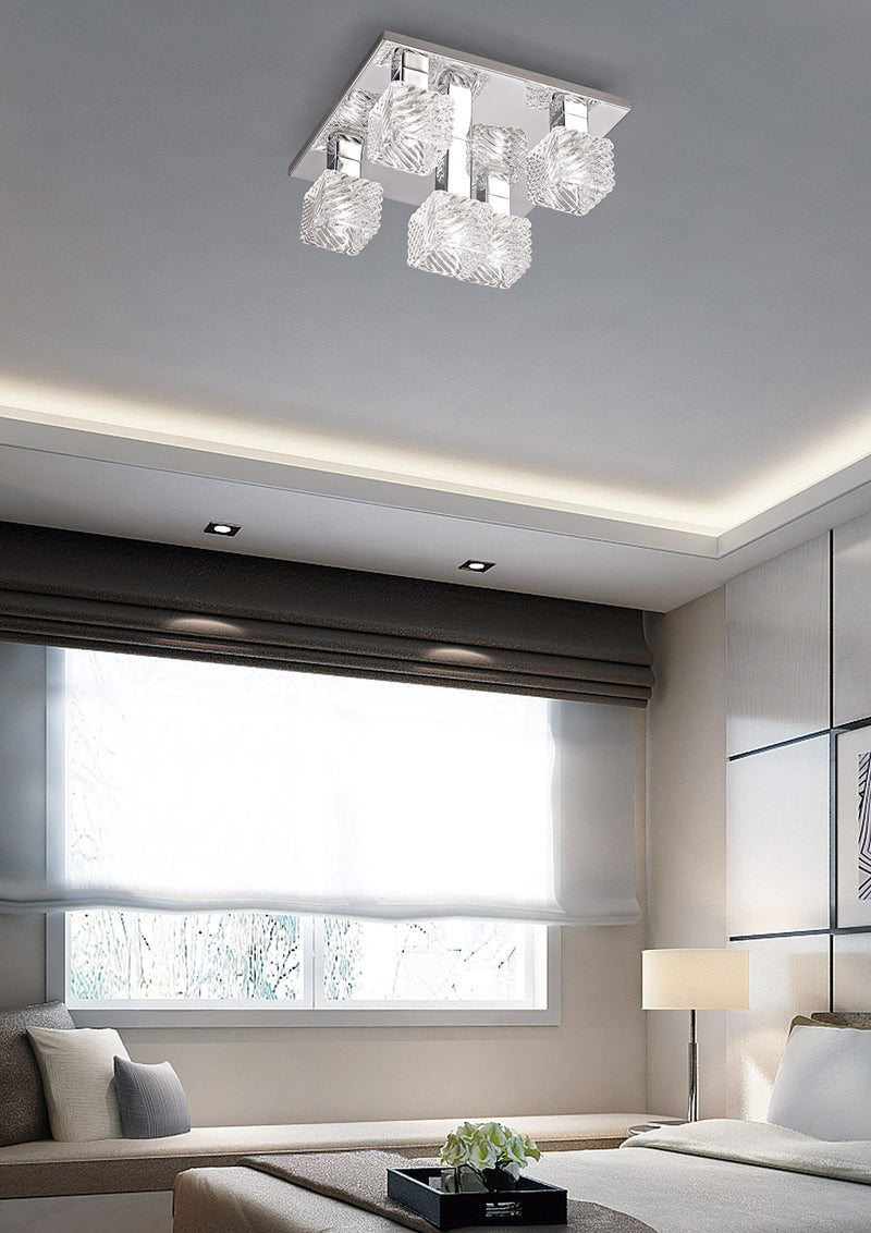Accrington Ceiling Light with 5 Lights Chrome