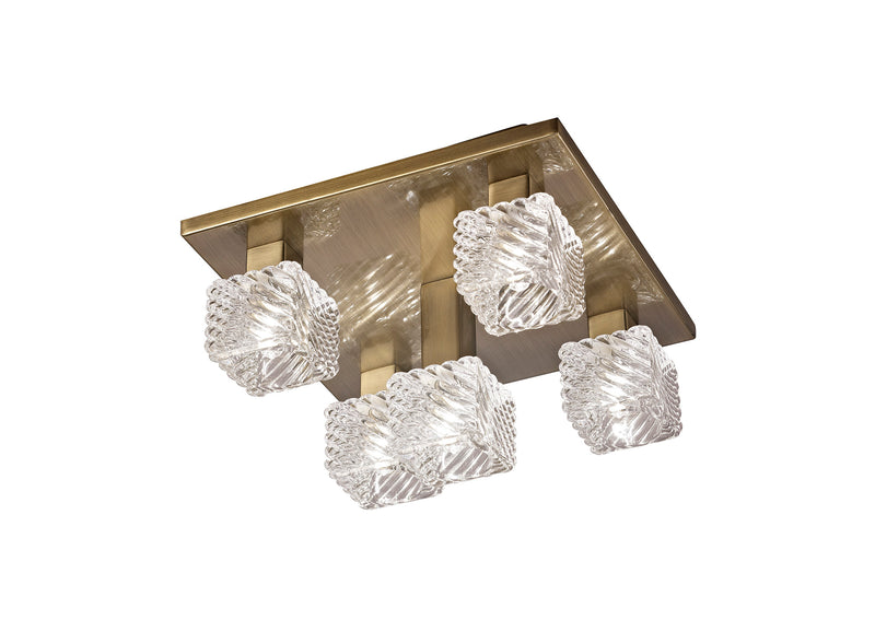 Accrington Ceiling Light with 5 Lights Antique Brass