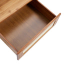 Livingandhome Wooden Nightstand Storage Cabinet with Shelf