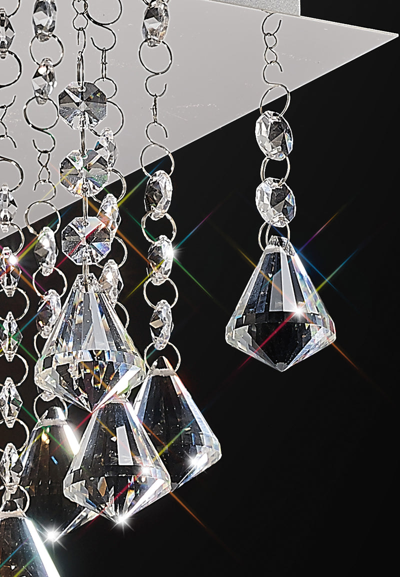 Acle Crystal Light with  1 Light  Chrome