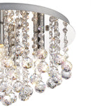 Acle Crystal  Ceiling Light with 4 Lights  Chrome