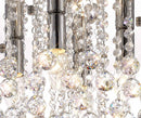 Acle Crystal  Ceiling Light with 4 Lights  Chrome