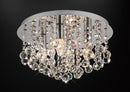 Acle Crystal  Ceiling Light with 4 Lights  Chrome